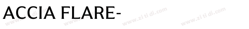 ACCIA FLARE字体转换